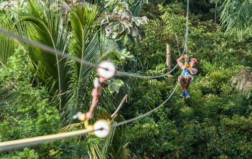 Zipline, Tirolesa, Tirolina o Canopy en Samaná